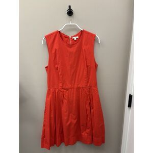 Vintage red cotton gap sleeveless simple dress size 8
